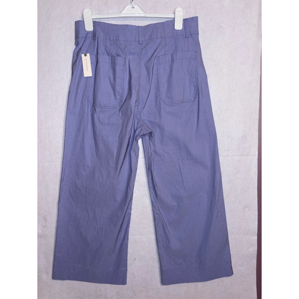Maeve The Colette Crop‎ Wide Leg Pants Lavande Purple High Rise Size 34 NEW - Picture 8 of 9